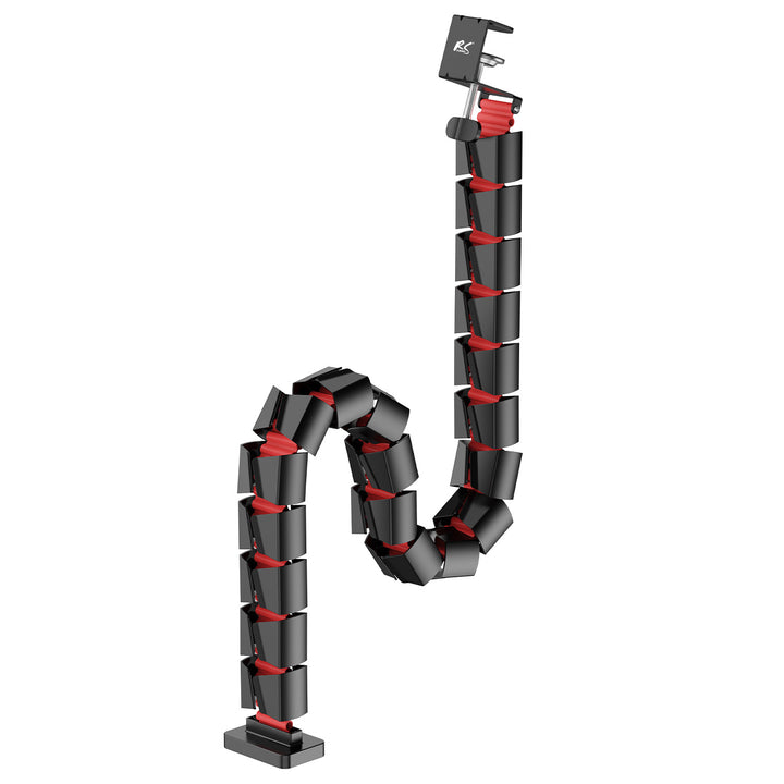 Nano RS asztali kábelrendező / kábelrács, 1345mm, fekete és piros, RS125