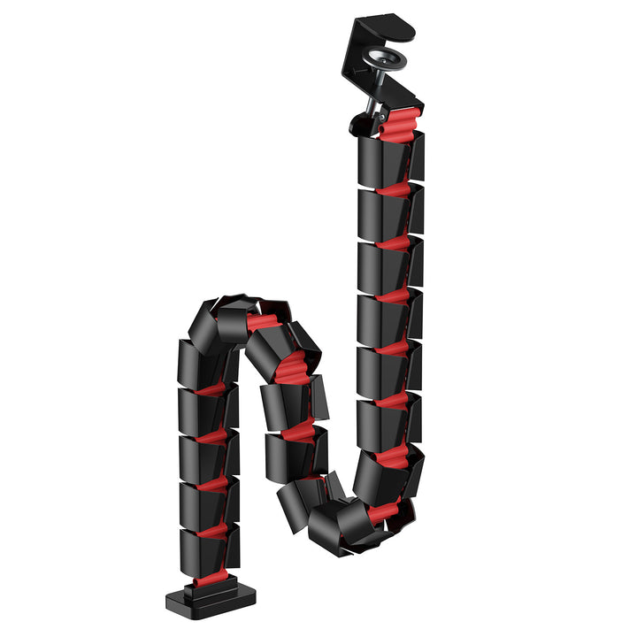 Nano RS asztali kábelrendező / kábelrács, 1345mm, fekete és piros, RS125