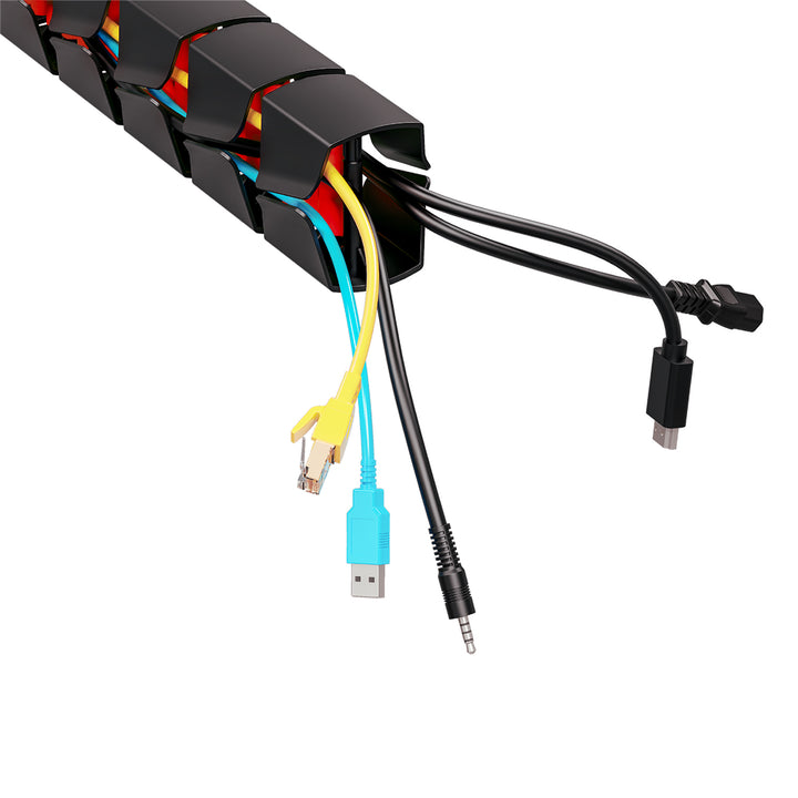 Nano RS asztali kábelrendező / kábelrács, 1345mm, fekete és piros, RS125