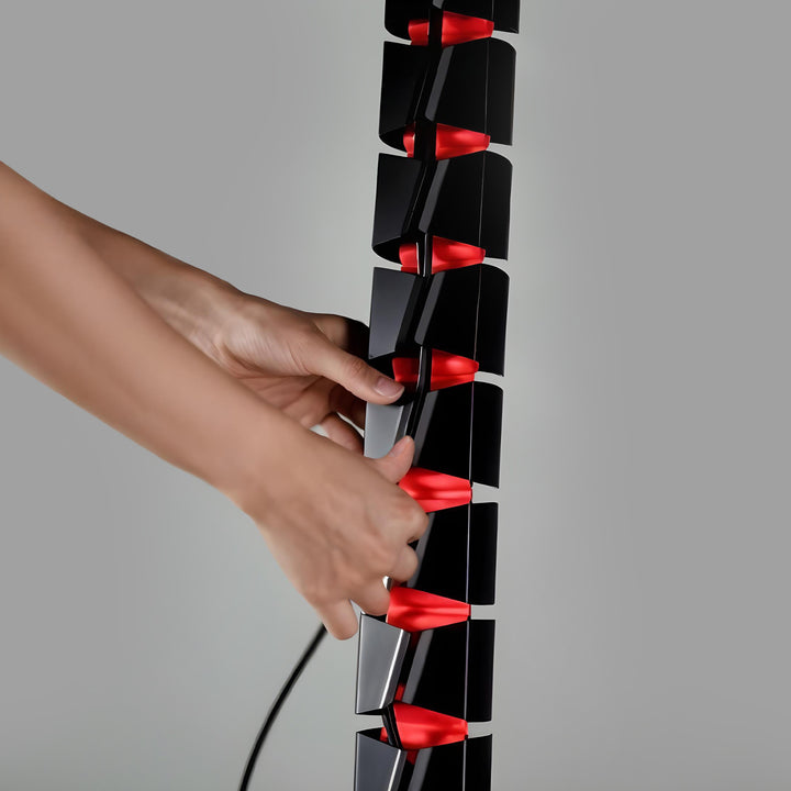 Nano RS asztali kábelrendező / kábelrács, 1345mm, fekete és piros, RS125