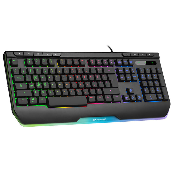 Tracer játékbillentyűzet, RGB háttérvilágítás, USB, GAMEZONE RAY X USB