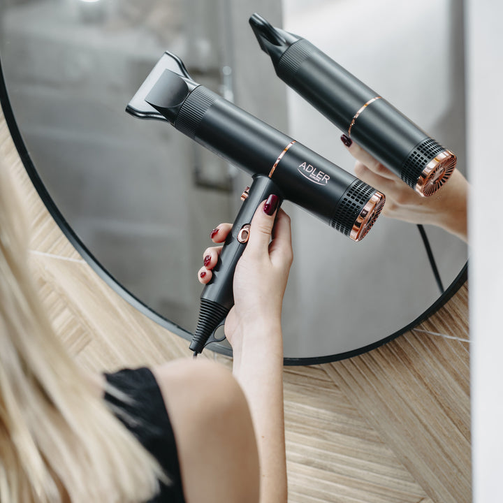 Adler hajszárító, ionizáló, 2 fúvási fokozat, fekete, AD 2278