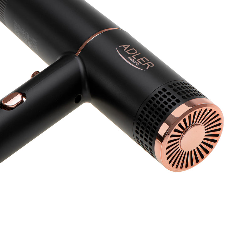 Adler hajszárító, ionizáló, 2 fúvási fokozat, fekete, AD 2278