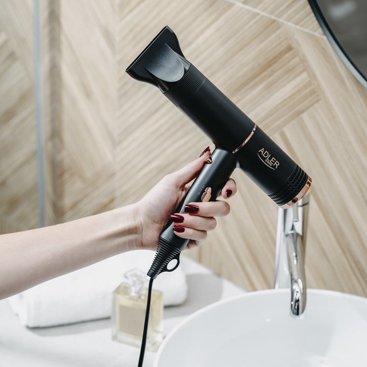 Adler hajszárító, ionizáló, 2 fúvási fokozat, fekete, AD 2278