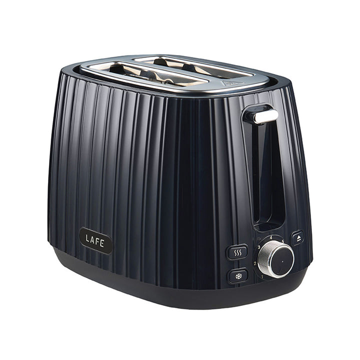 Lafe kenyérpirító, 7 fokozatú pirításvezérlés, 1080W max, fekete, Modern