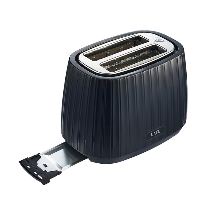 Lafe kenyérpirító, 7 fokozatú pirításvezérlés, 1080W max, fekete, Modern