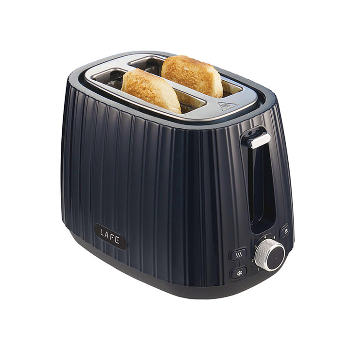 Lafe kenyérpirító, 7 fokozatú pirításvezérlés, 1080W max, fekete, Modern