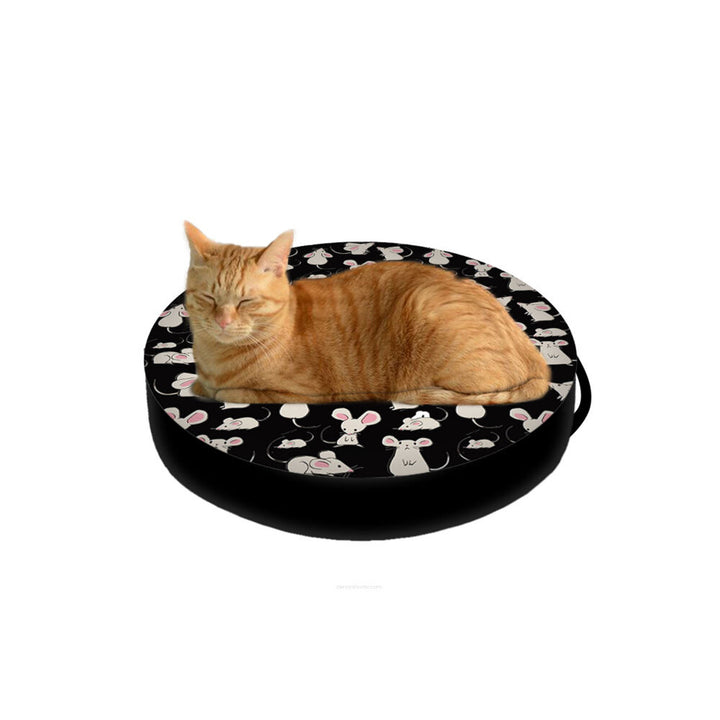 Bertoni macskaágy, pellet betét, 50cm átmérő, egérminta, EE130
