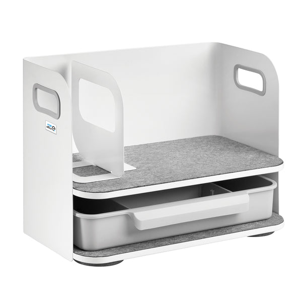 Íróasztal szervező fiókos Ergo Office, fehér, max. 10kg, ER-440 + íróasztal-szervező az eszközökhöz ER-442