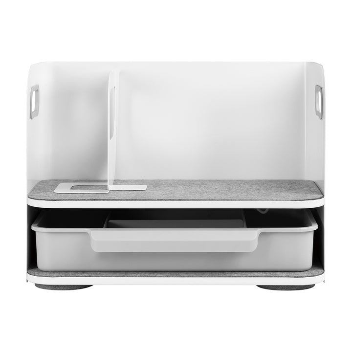 Íróasztal szervező fiókos Ergo Office, fehér, max. 10kg, ER-440 + íróasztal-szervező az eszközökhöz ER-442