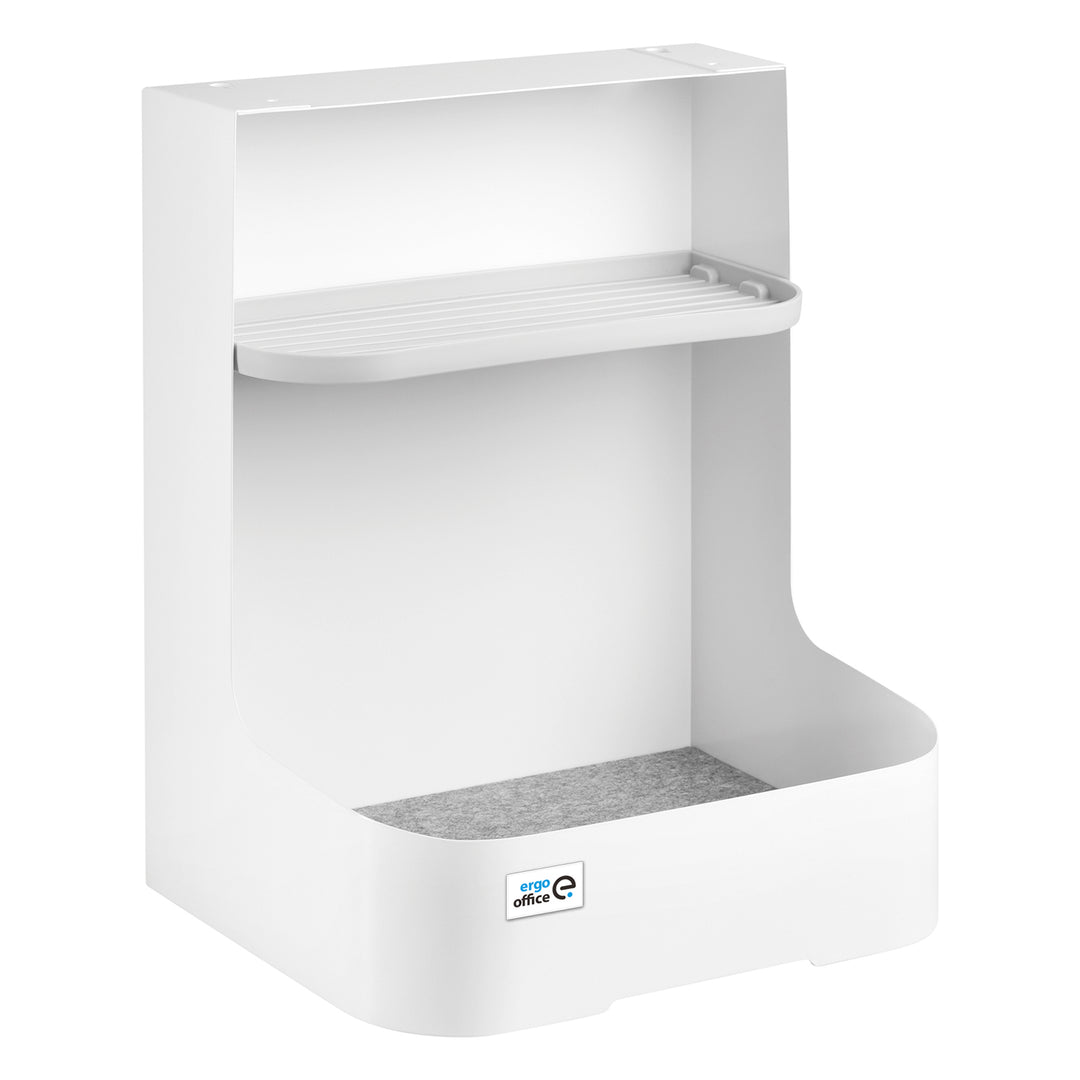 Íróasztali szervező fiókkal és vezeték nélküli töltővel Ergo Office, fehér, max. 10 kg, ER-441 + Íróasztali szervező irodai eszközökhöz 5 kg-ig ER-442