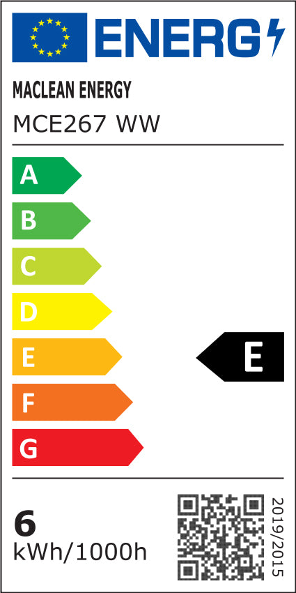 Fali lámpa 1xE27 érzékelővel Maclean, infravörös érzékelő, max. terhelés 60W, IP65, szürke színű, MCE518 GR + LED izzó E27, 6W 230V Maclean Energy MCE267 WW meleg fehér 3000Klm 720lm retro edison dekoratív