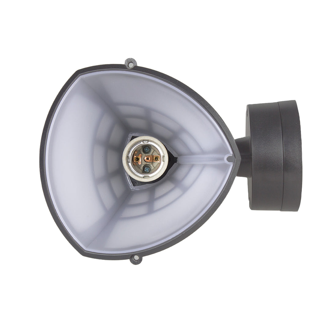 Fali lámpa 1xE27 érzékelővel Maclean, infravörös érzékelő, max. terhelés 60W, IP65, szín szürke, MCE518 GR + LED izzó E27, 11W 230V Maclean Energy MCE280 WW meleg fehér 3000K 1500lm retro edison dekoratív A6