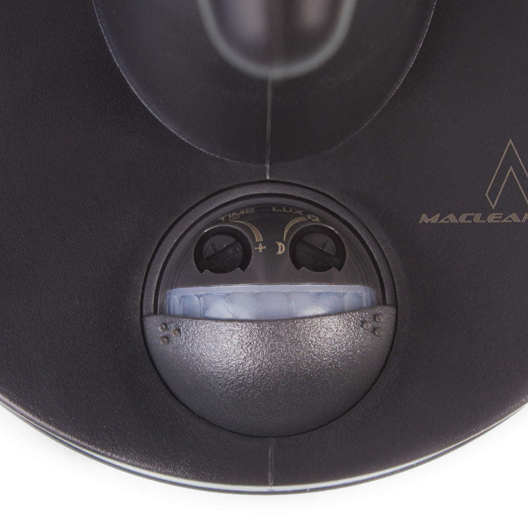 Fali lámpa 1xE27 érzékelővel Maclean, infravörös érzékelővel, max. terhelés 60W, IP65, fekete, MCE518 B + LED izzó E27, 4W 230V Maclean Energy MCE266 WW meleg fehér 3000K 470lm retro edison dekoratív