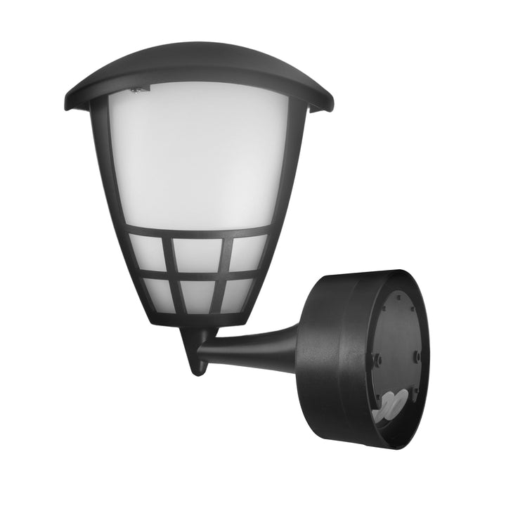 Fali lámpa 1xE27 érzékelővel Maclean, infravörös érzékelő, max. terhelés 60W, IP65, fekete, MCE518 B + LED izzó E27, 11W 230V Maclean Energy MCE280 WW meleg fehér 3000K 1500lm retro edison dekoratív A60