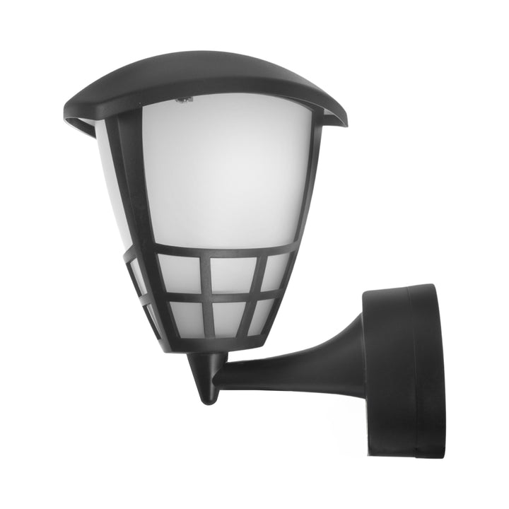 Fali lámpa 1xE27 Maclean, max. terhelés 60W, IP65, fekete, MCE519 B + LED izzó E27, 6W 230V Maclean Energy MCE267 WW meleg fehér 3000K 720lm retro dekoratív edison lámpa