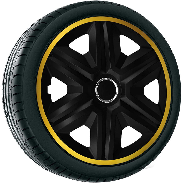 16'' NRM Fast Lux univerzális dísztárcsa fekete/arany 1 db
