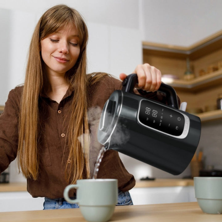 Air Essence LuminaTi Black MAX elektromos vízforraló klór- és vízkőmentesítési funkcióval, 2200W, 1,5L űrtartalom