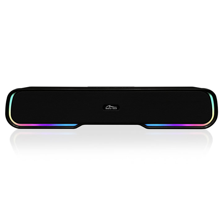 Hordozható Bluetooth hangsugárzó, többszínű RGB háttérvilágítás, RMS 10W, PMPO 450W, FM rádió, MP3. AUX, beépített újratölthető akkumulátor, Media-Tech PHANTOM BT