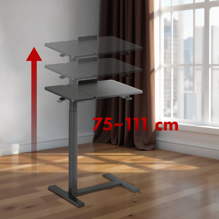 Maclean mobil íróasztal/laptop állvány, fekete, állítható magasság 76-109cm, max. 30kg , MC-120 B