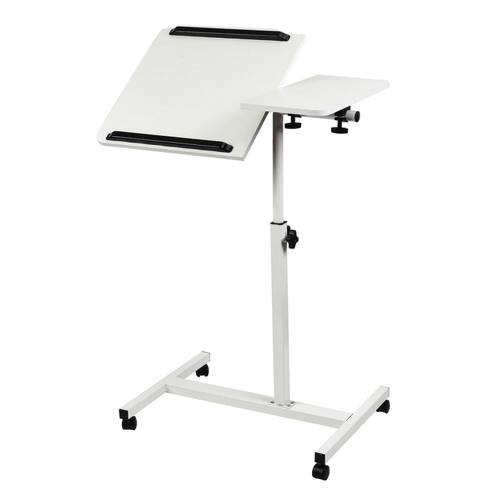Mobil íróasztal/laptop állvány Maclean, fehér, állítható magasság 59-89cm, max. 30kg , MC-121 W