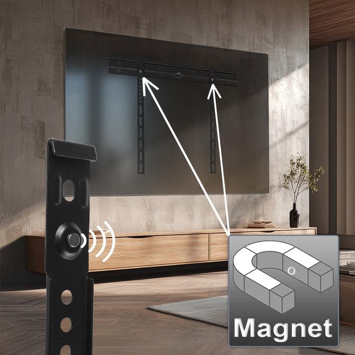 Maclean ultra lapos fali tartó TV-hez, 40-85", max VESA 600x400, terhelés 80kg-ig, MC-123
