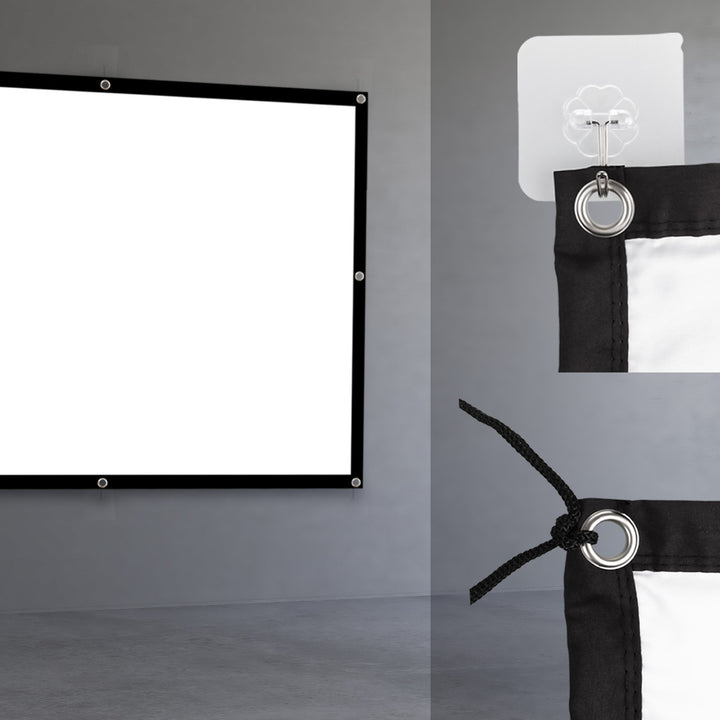 Maclean vetítővászon, 86", 175x131cm, 25mm 4:3 keret, feszítő kampók, MC-166