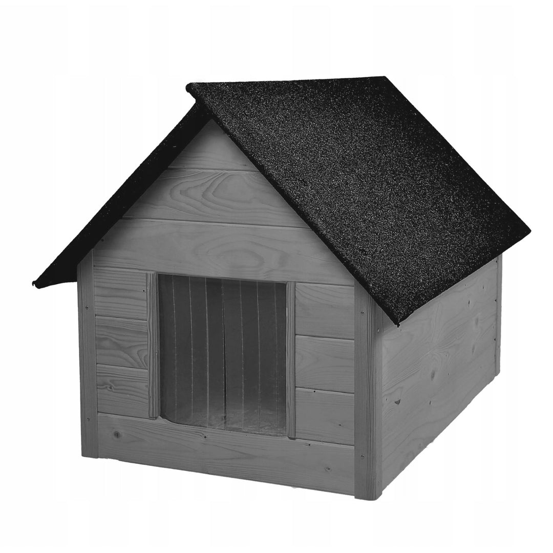 Woodok kutya kennel, szigetelt, fa, nagy XL, önszereléshez és festéshez