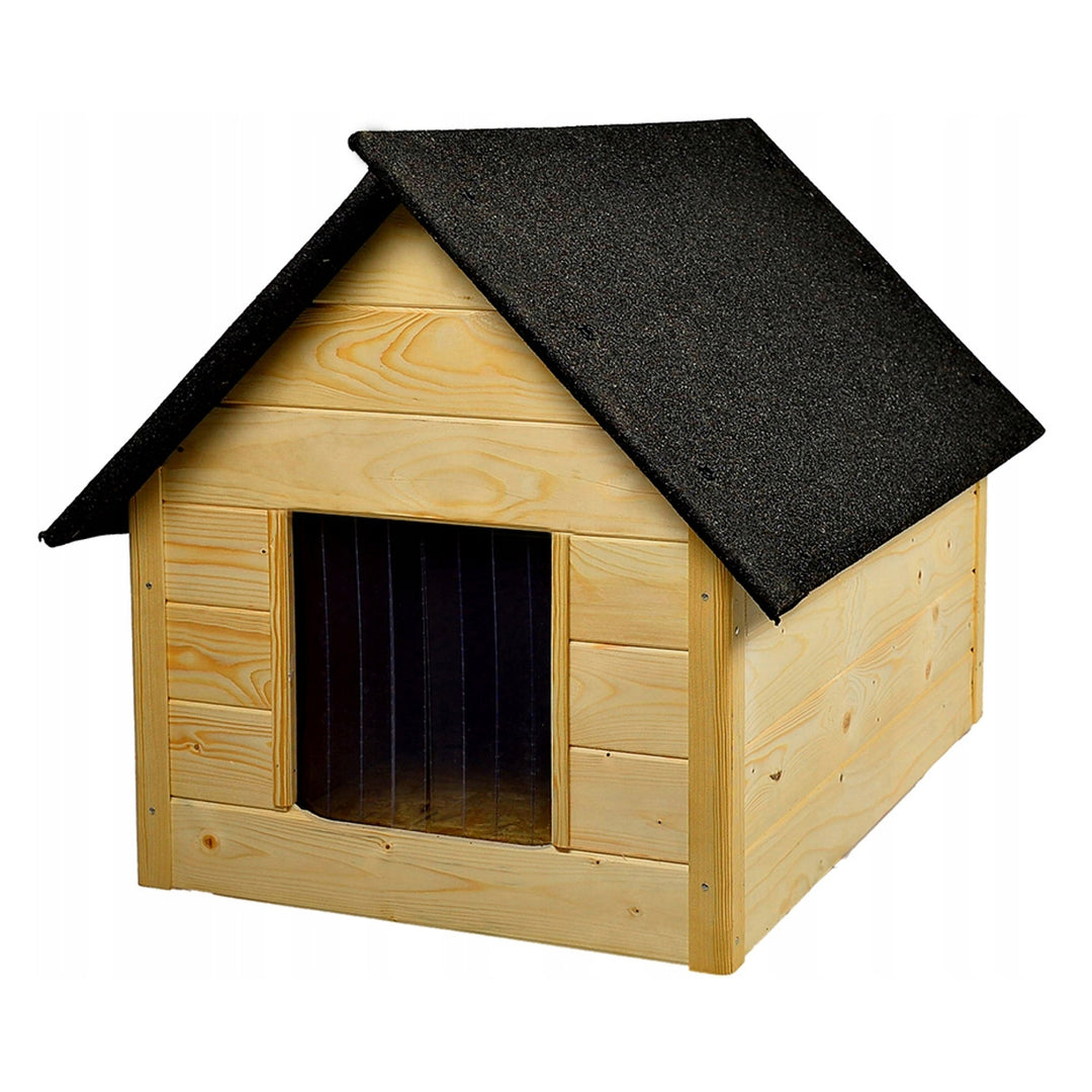 Woodok kutya kennel, szigetelt, fa, nagy XL, önszereléshez és festéshez