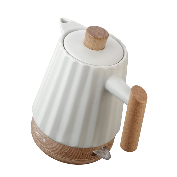 Elektromos vízforraló Concept, kerámia, 1500W, 1,5L, fehér, RK0090
