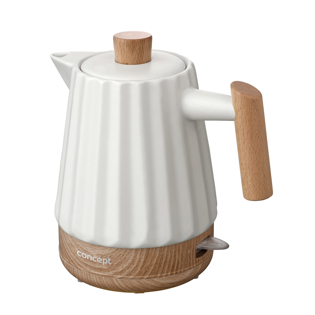 Elektromos vízforraló Concept, kerámia, 1500W, 1,5L, fehér, RK0090