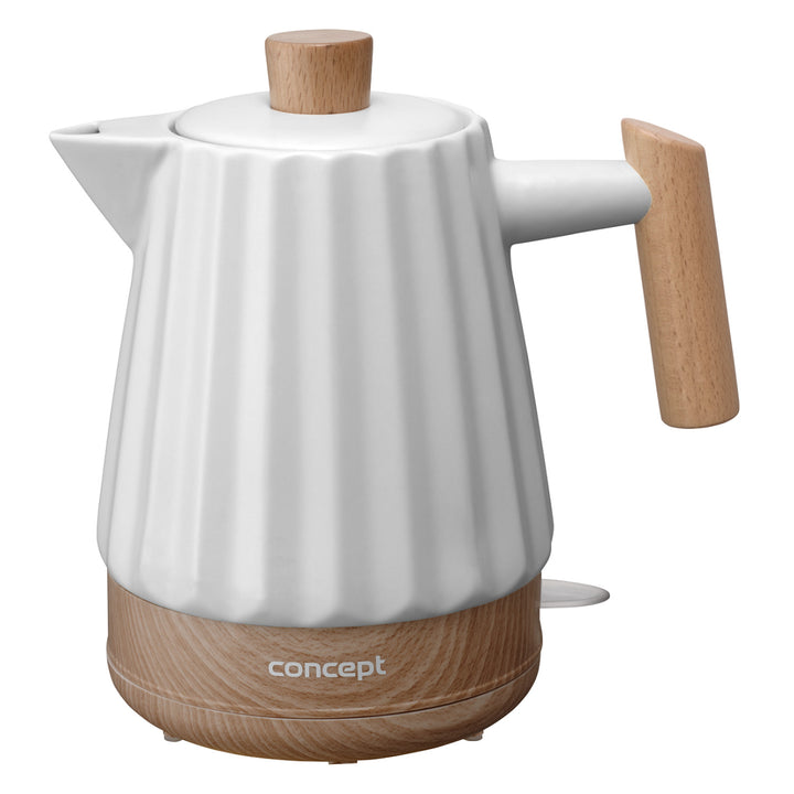 Elektromos vízforraló Concept, kerámia, 1500W, 1,5L, fehér, RK0090
