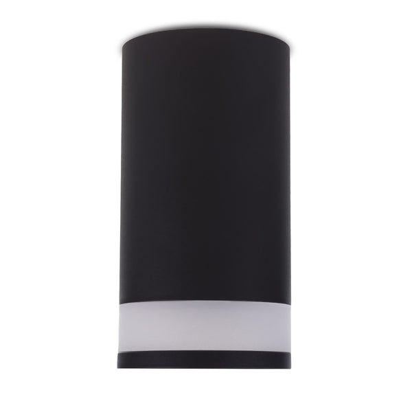 Maclean felszíni lámpatest/cső, spot, kerek, alumínium, GU10, 55x130mm, fekete, MCE361 B + LED izzó GU10 7W Maclean Energy MCE437 NW semleges fehér 4000K, 220-240V~, 50/60Hz, 490lm