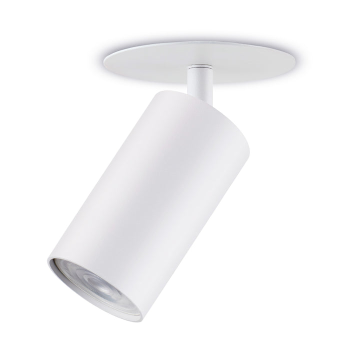 Maclean süllyesztett / csöves lámpatest, spot, kerek, alumínium, GU10, 55x130mm, fehér, MCE364 W 3db+ LED izzó GU10 7W Maclean Energy MCE437 WW meleg fehér 3000K, 220-240V~, 50/60Hz 3db