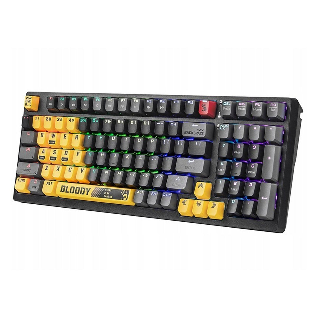 A4TECH BLOODY S98 USB Sport Lime mechanikus billentyűzet (BLMS Red Plus kapcsolók)
