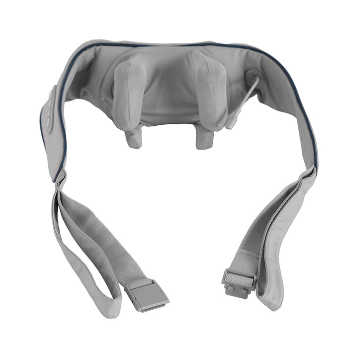 Váll- és nyakmasszírozó. Shiatsu, 5D kézimitáció, 6 masszázsfej, 3 üzemmód, 3 sebesség, vezeték nélküli, USB-C töltőport Nyak- és vállmasszírozó masszírozó.