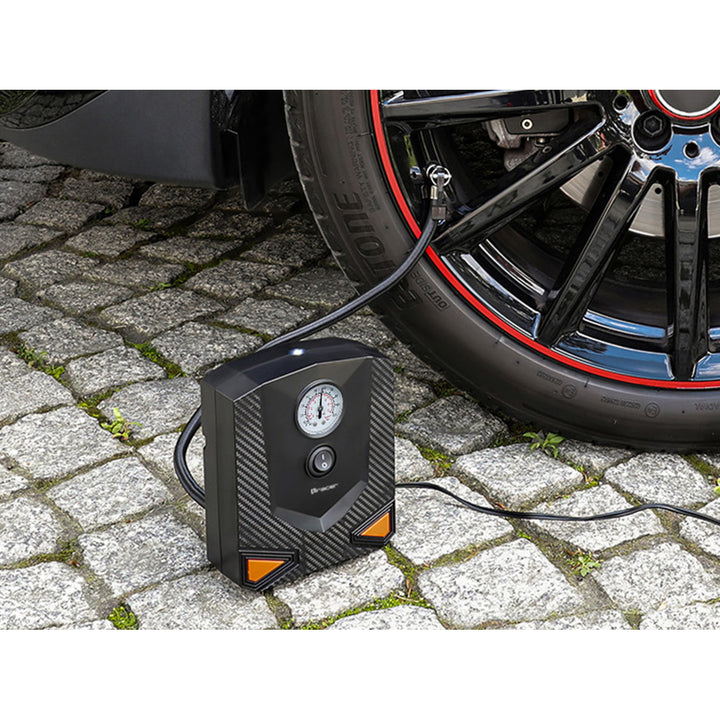 Tracer kompresszor, autóhoz, motorkerékpárhoz, kerékpárhoz, labdához, 120W, 8 bar, RES-03ML