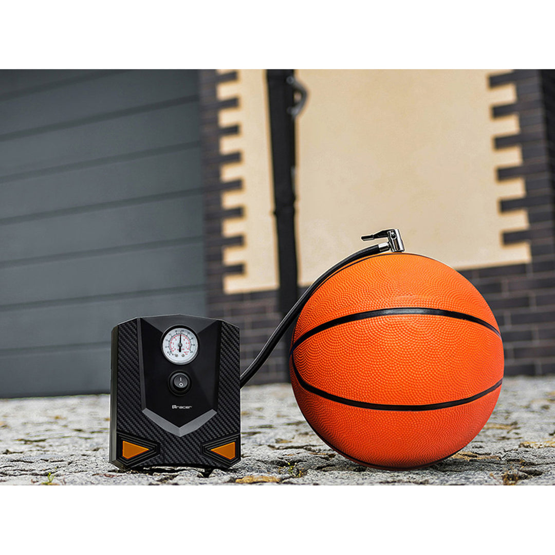 Tracer kompresszor, autóhoz, motorkerékpárhoz, kerékpárhoz, labdához, 120W, 8 bar, RES-03ML