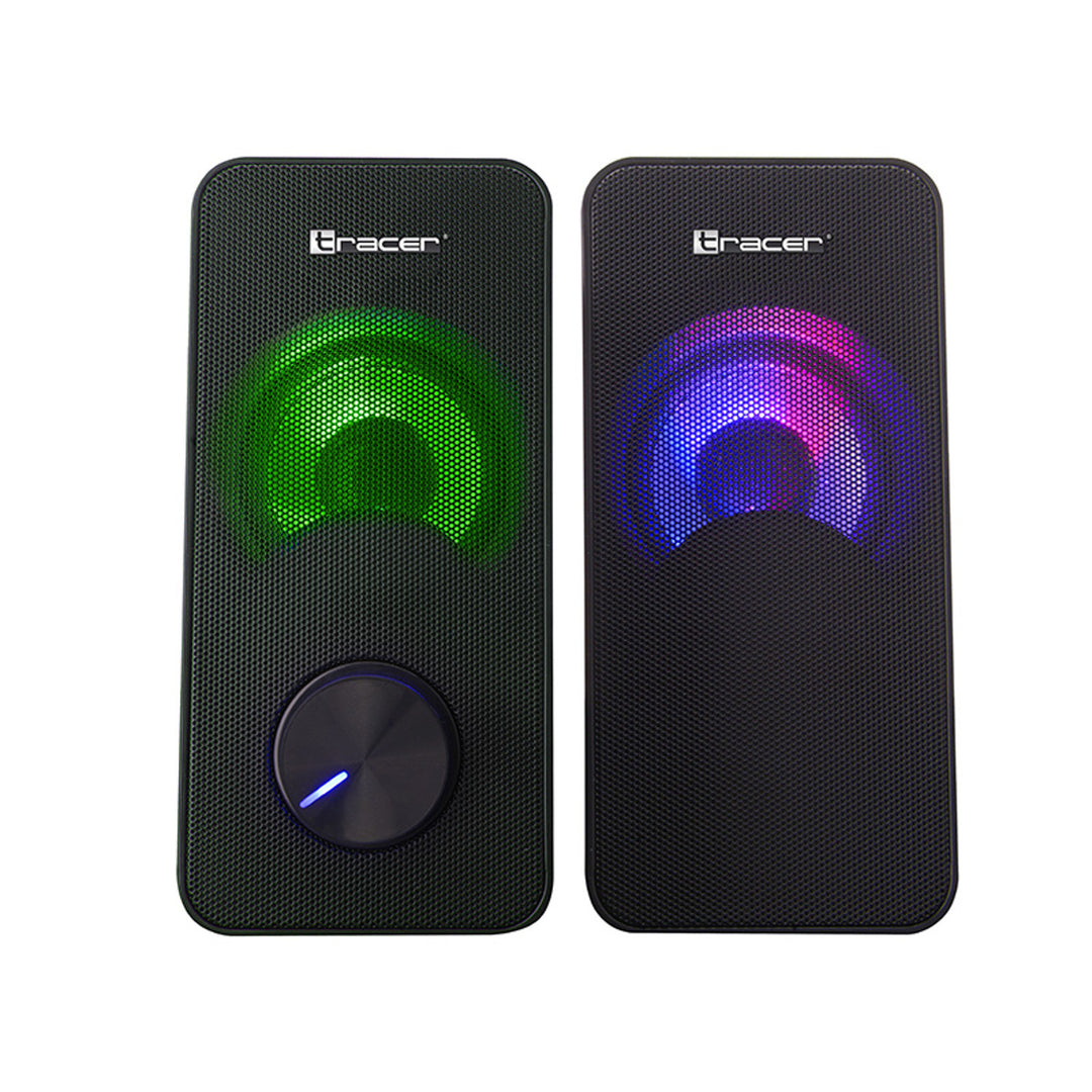 Tracer hangszórók, RGB háttérvilágítás, 6 W RMS, USB tápegység, Loop
