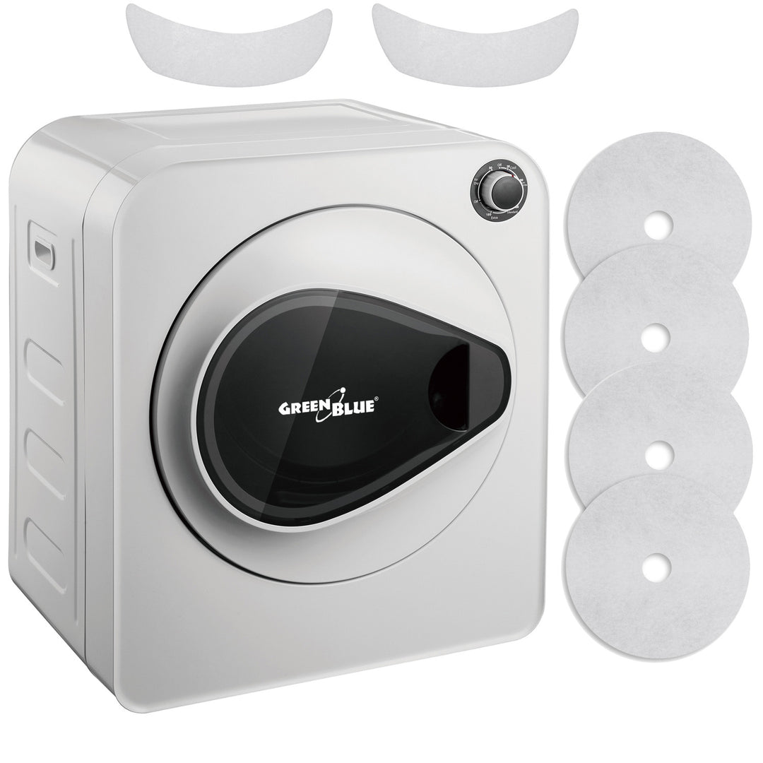 GreenBlue elektromos szárítógép ruhákhoz, 3 kg-os töltet, GB405+ 2db. GreenBlue GB483 szárítógép szűrőkészlet