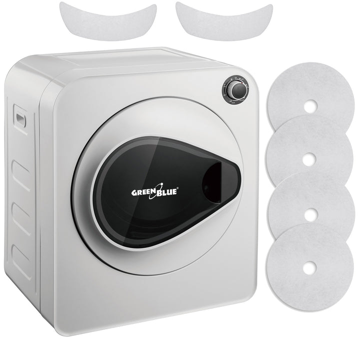 GreenBlue elektromos szárítógép ruhákhoz, 3 kg-os töltet, GB405+ 2db. GreenBlue GB483 szárítógép szűrőkészlet