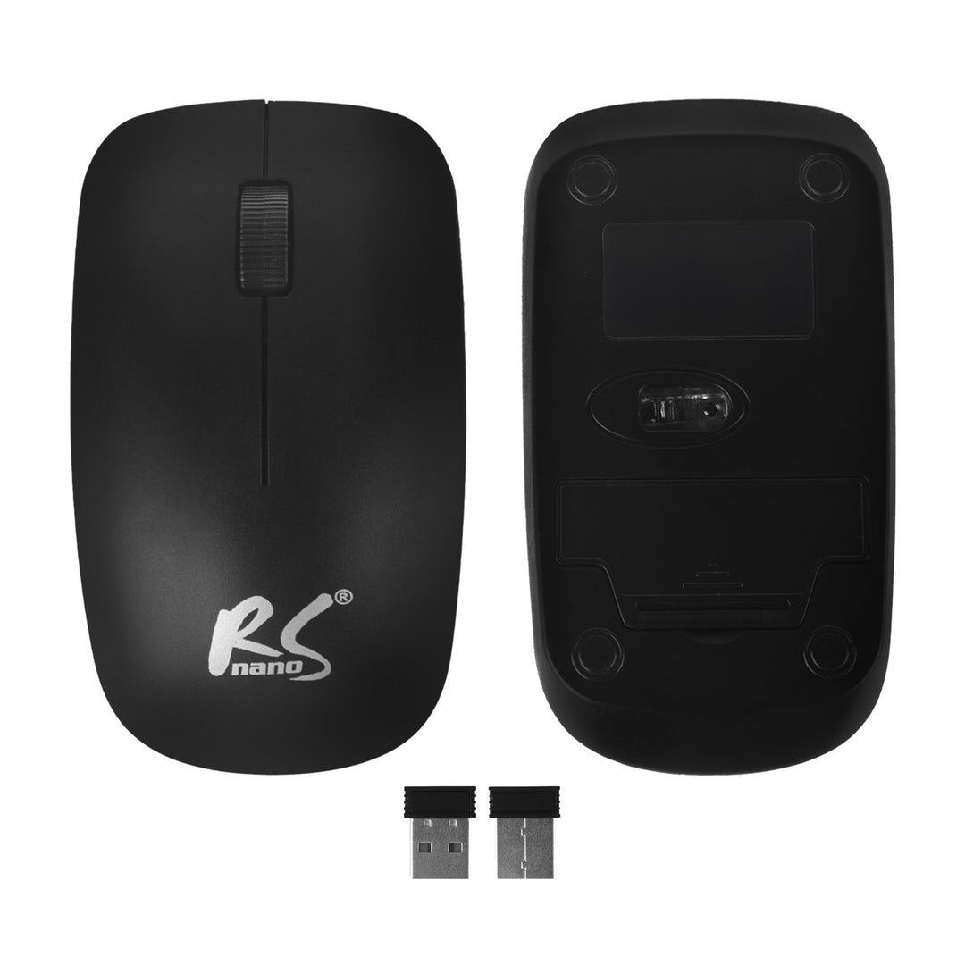COMBO NanoRS vezeték nélküli billentyűzet + egér, RS580+Gaming billentyűzet egérpad RGB LED háttérvilágítással NanoRS, 800x300x4mm, RS705