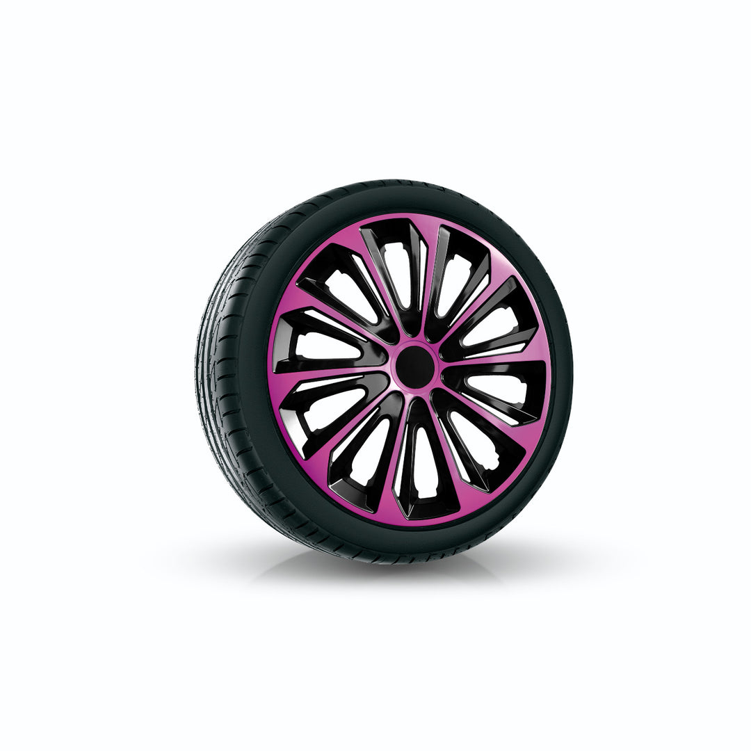 Univerzális keréktárcsa 14'' NRM Strong Duo rózsaszín/fekete 1 db