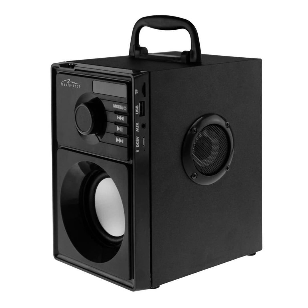 Media-Tech vezeték nélküli hangszóró, Bluetooth 5.1, FM rádió, AUX, RMS 15W, MT3179