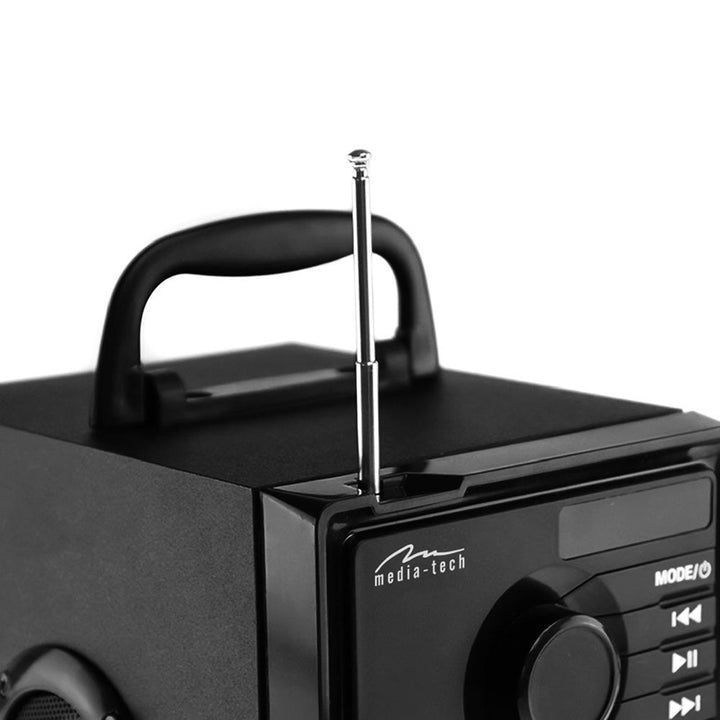 Media-Tech vezeték nélküli hangszóró, Bluetooth 5.1, FM rádió, AUX, RMS 15W, MT3179