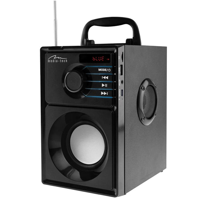 Media-Tech vezeték nélküli hangszóró, Bluetooth 5.1, FM rádió, AUX, RMS 15W, MT3179