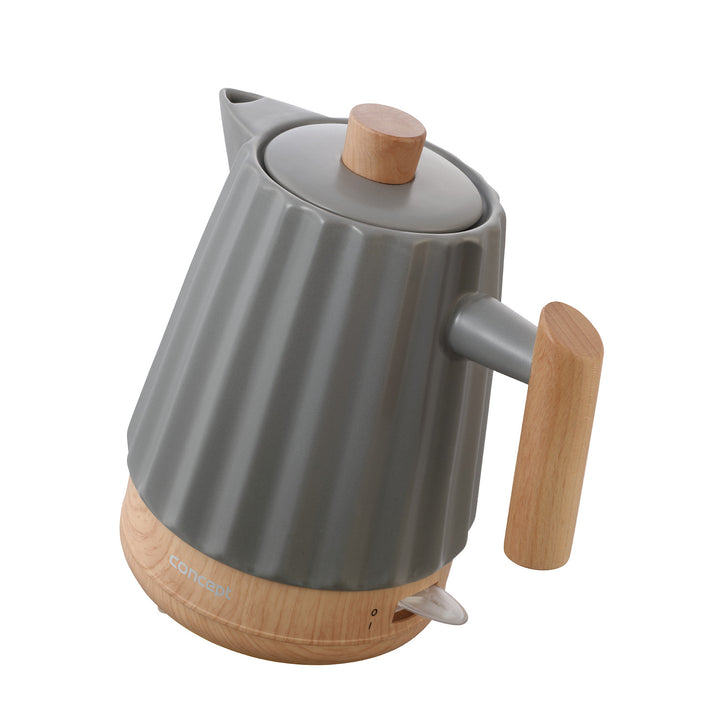 Concept elektromos vízforraló, kerámia, 1500W, 1,5L, sötétszürke, RK0092