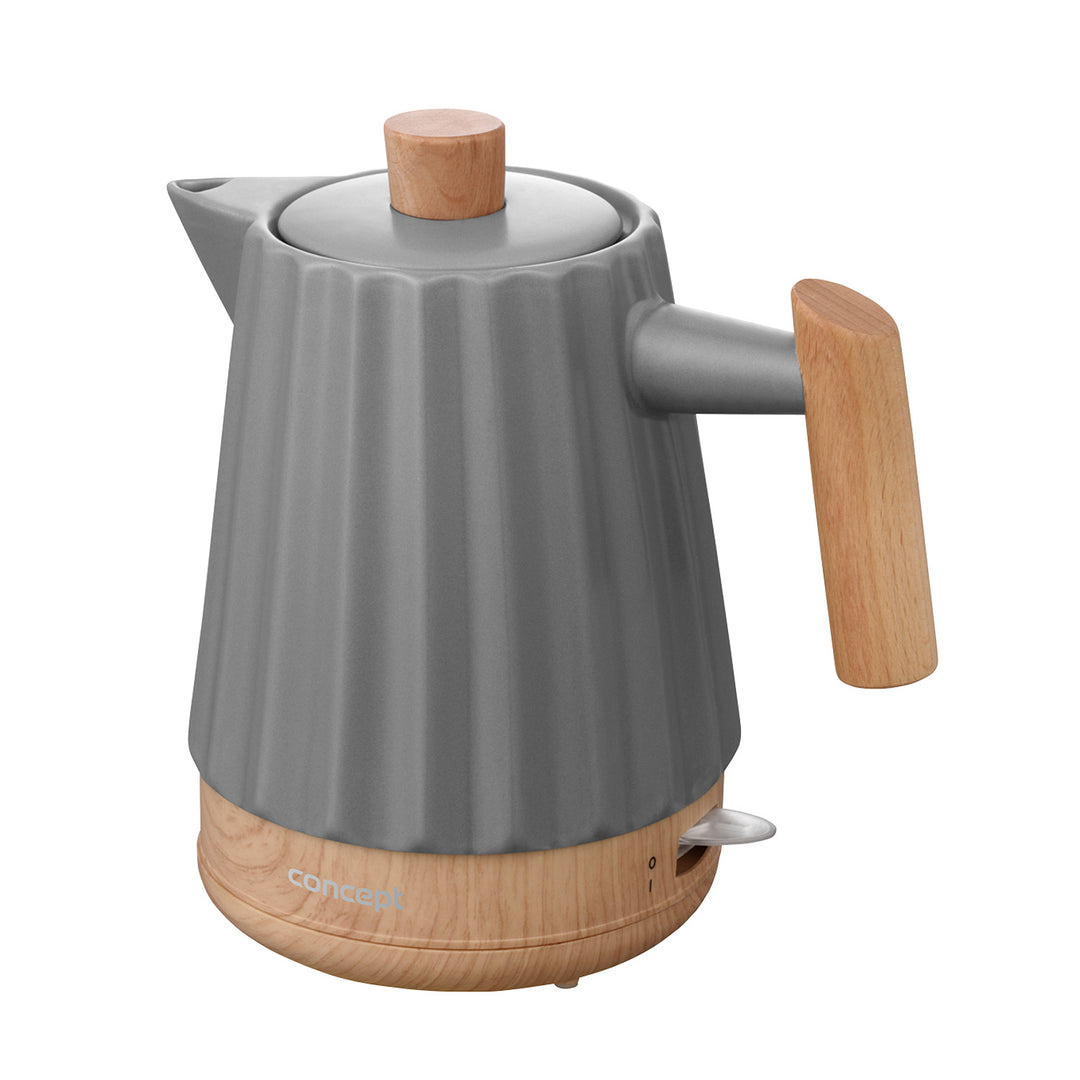 Concept elektromos vízforraló, kerámia, 1500W, 1,5L, sötétszürke, RK0092
