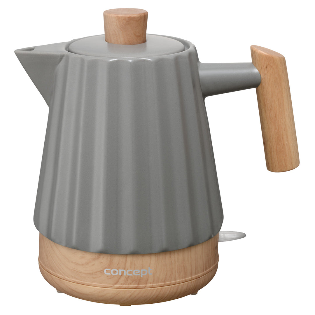 Concept elektromos vízforraló, kerámia, 1500W, 1,5L, sötétszürke, RK0092