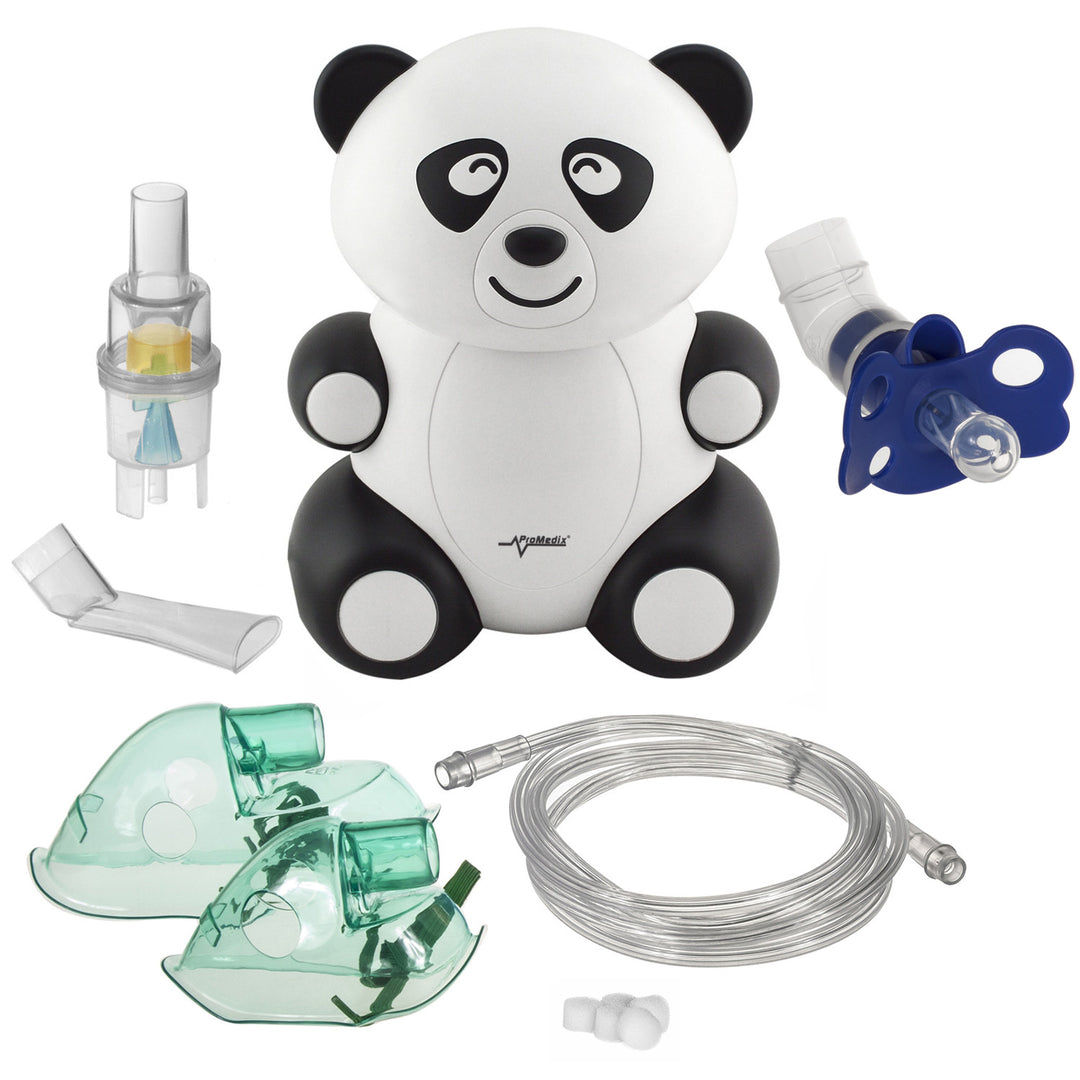 Promedix PR-812 panda gyermek inhalátor, porlasztó, maszk, szűrő + bábu készlet Promedix PR-815